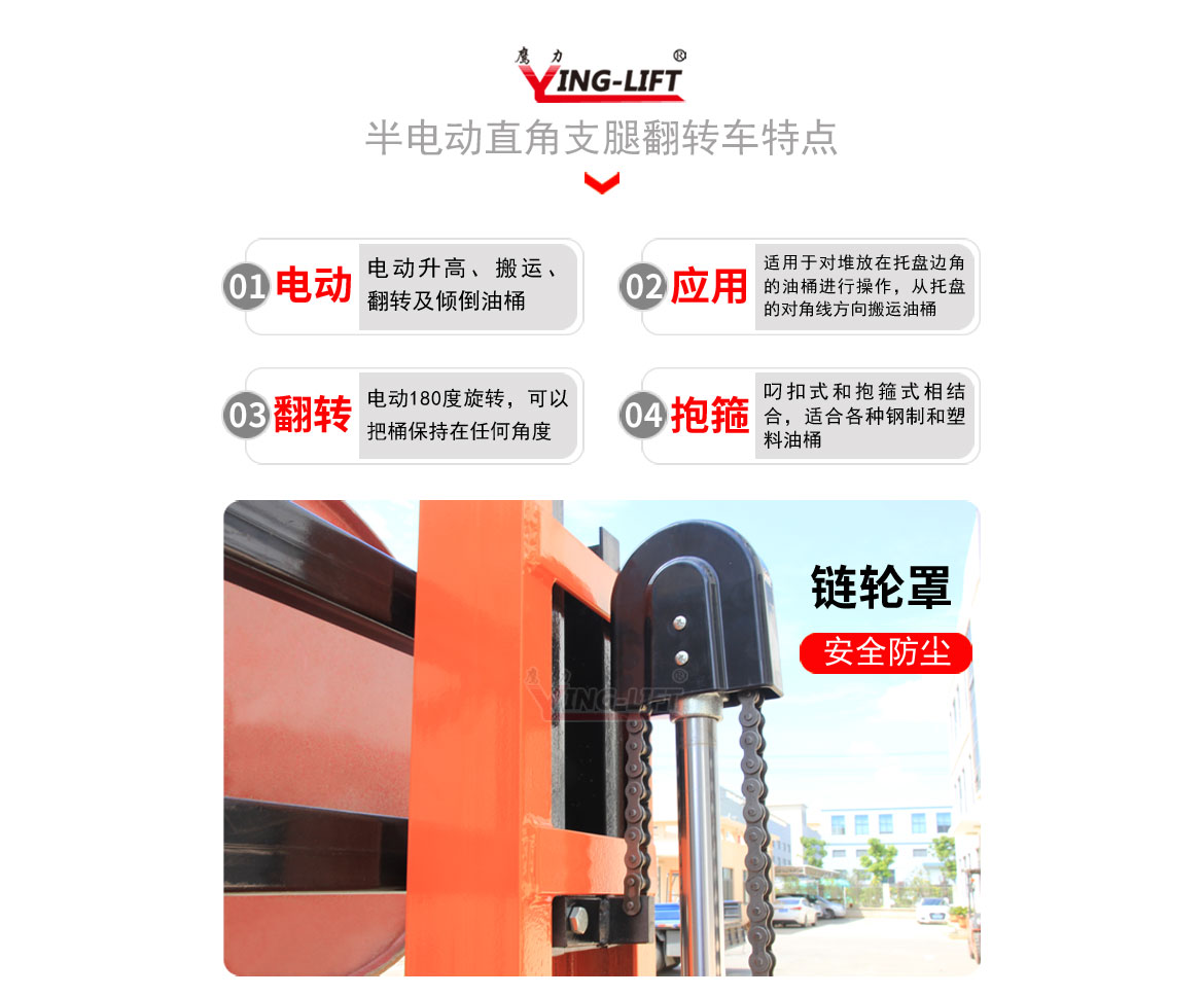 半電動(dòng)直角支腿翻轉(zhuǎn)車