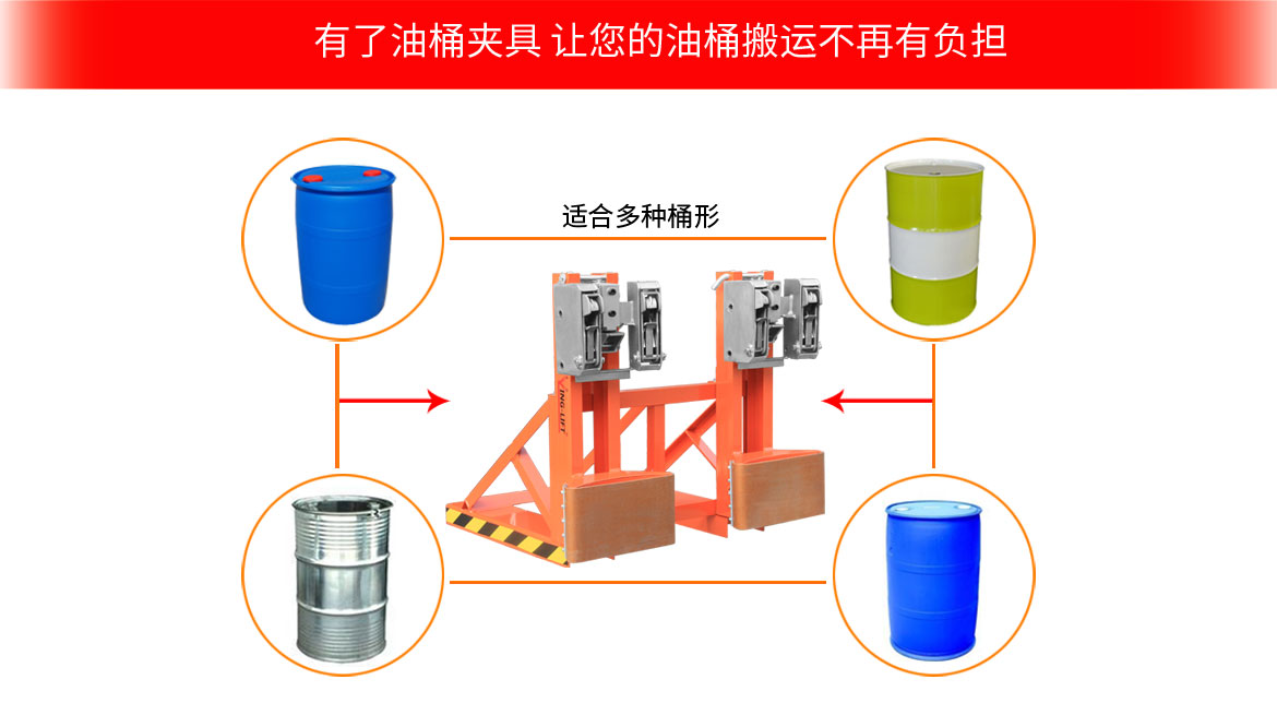 雙鷹嘴雙桶油桶夾具