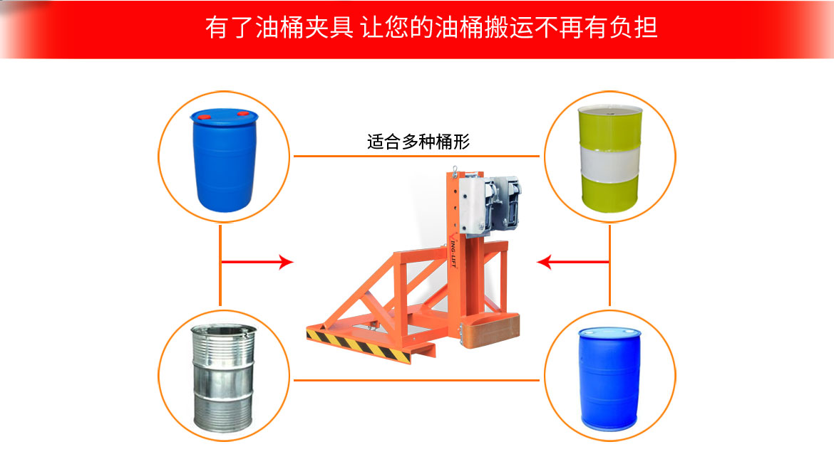單鷹嘴單桶油桶夾具
