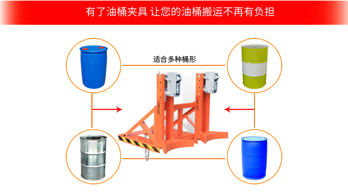 單鷹嘴雙桶油桶夾具
